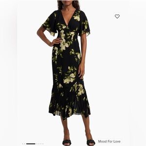 🪷🪷 BNWT Reformation Salvia Ruffled Floral Midi-Dress 🪷🪷
